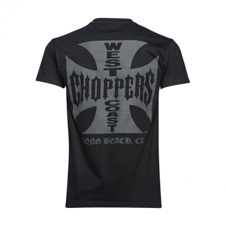 WEST COAST CHOPPERS ATX MALTESE CROSS T-SHIRT IN NAVY **CHRISTMAS GIFT**