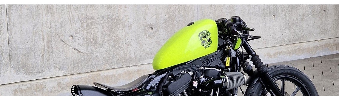 TIE Harley Davidson Sportster tank cover - SpacioBiker